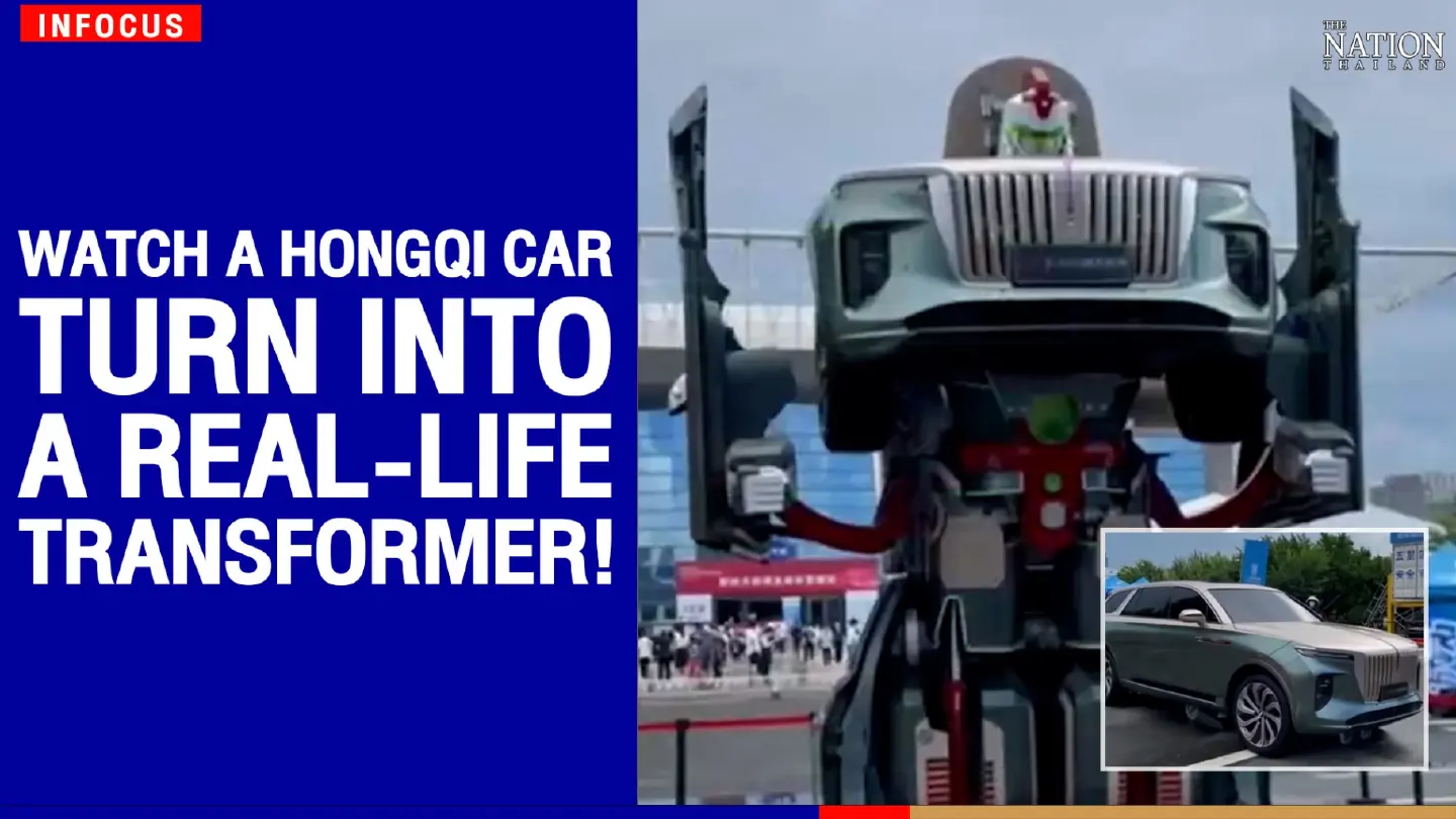 Watch a Hongqi car turn into a real-life Transformer! | The Nation