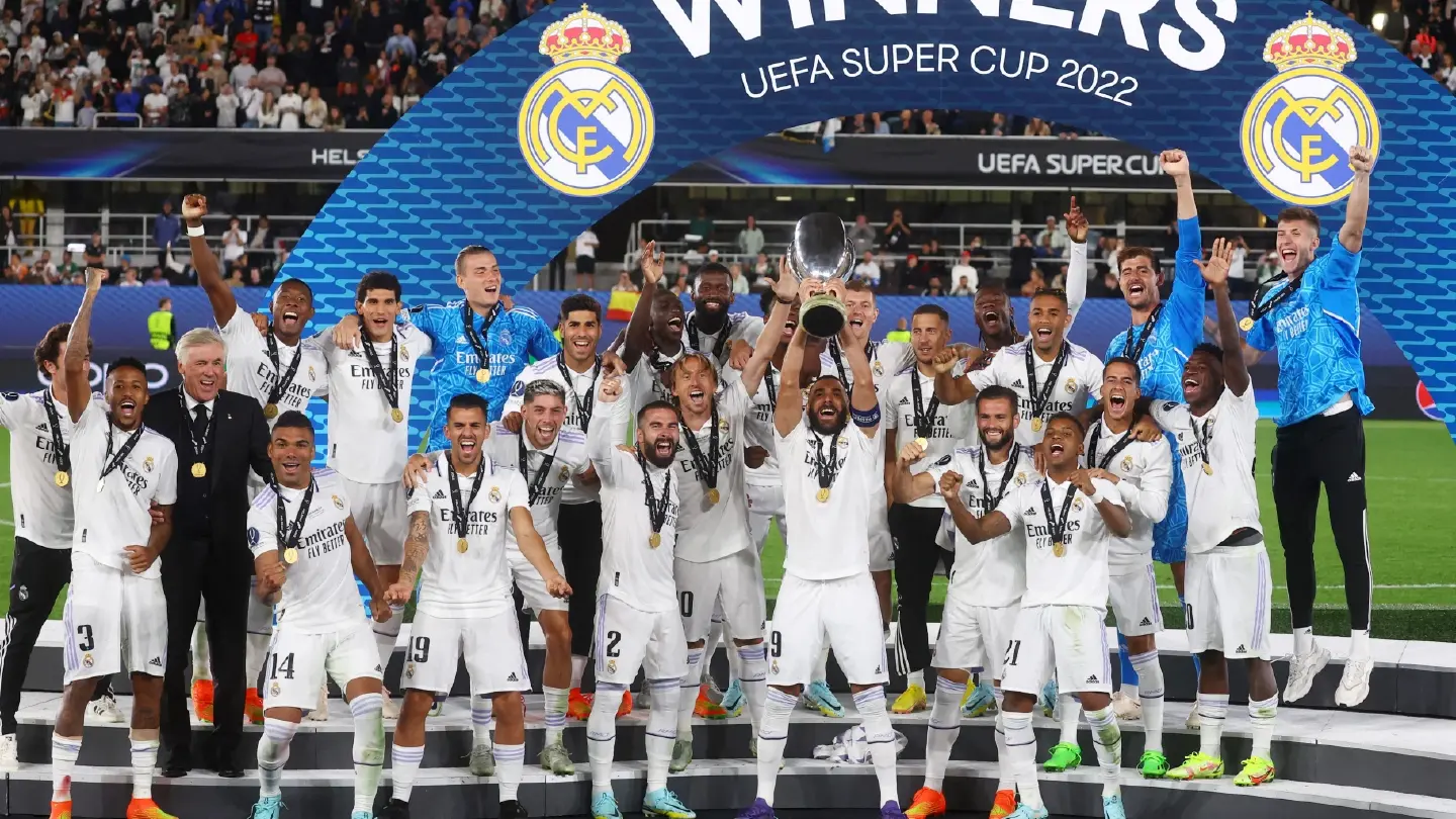 Real beat Eintracht 2-0 for record-equalling fifth UEFA Super Cup win Real beat Eintracht 2-0 for record-equalling fifth UEFA Super Cup win