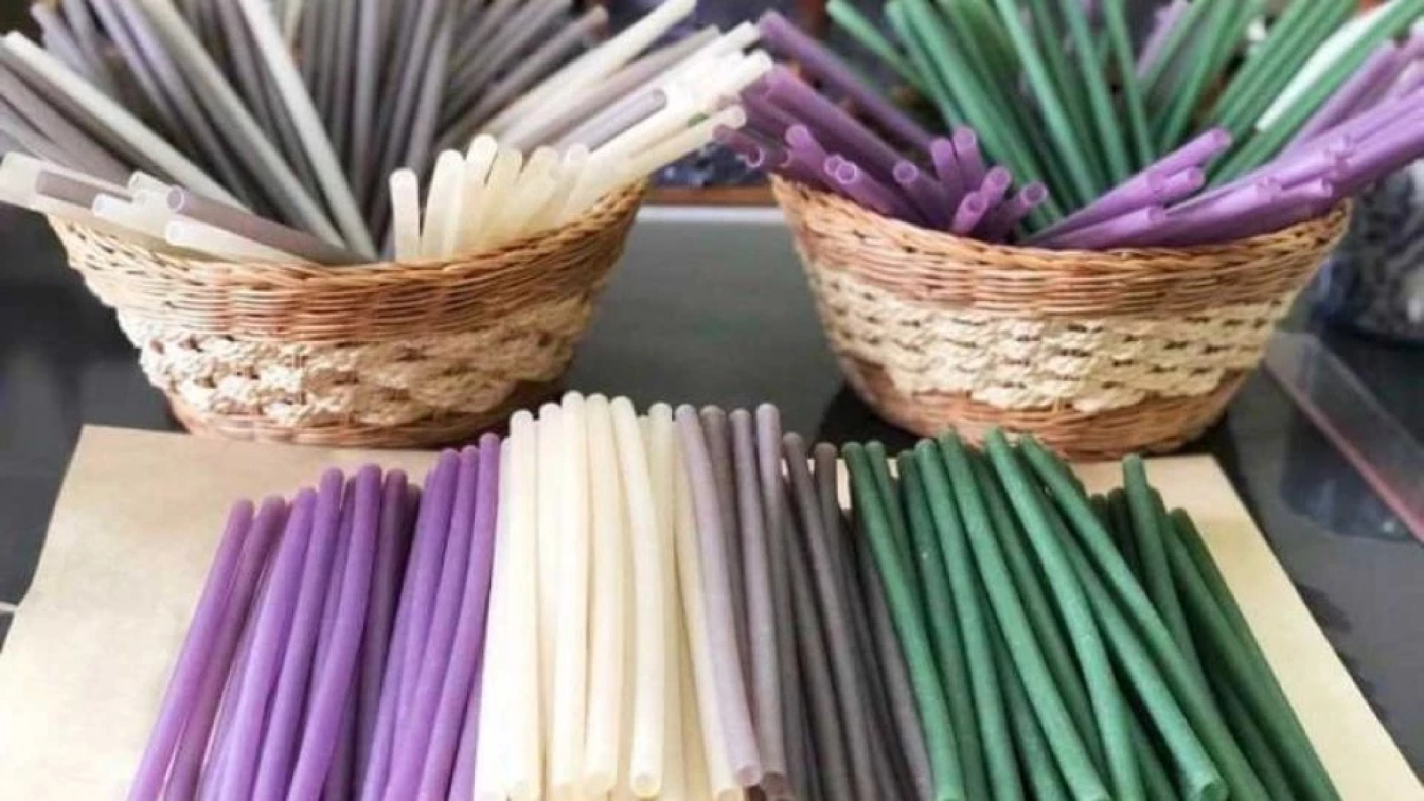 Tasty fruit and vegetable straws replace plastic in Cambodia