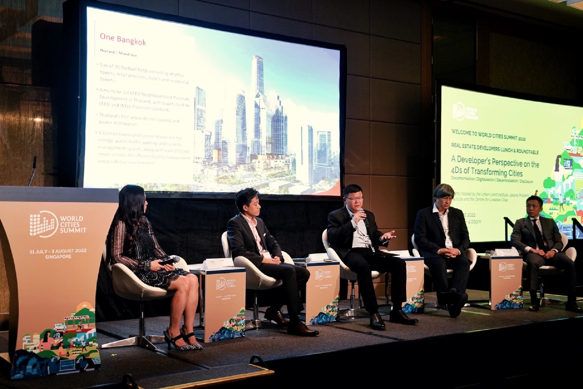 One Bangkok’s CEO shares visions on 4Ds of transforming cities in Urban Land Institute event in Singapore 