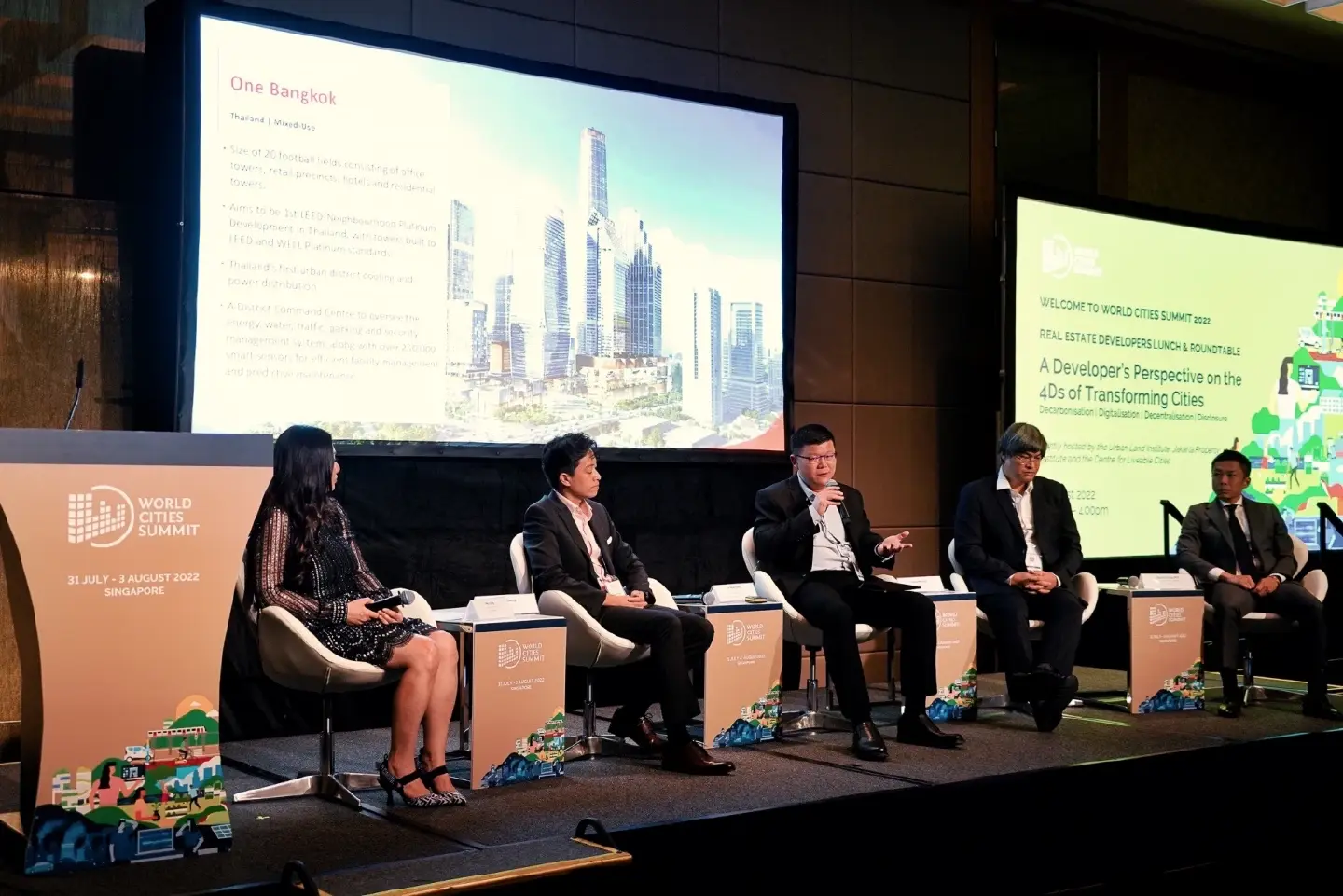 One Bangkok’s CEO shares visions on 4Ds of transforming cities in Urban Land Institute event in Singapore 