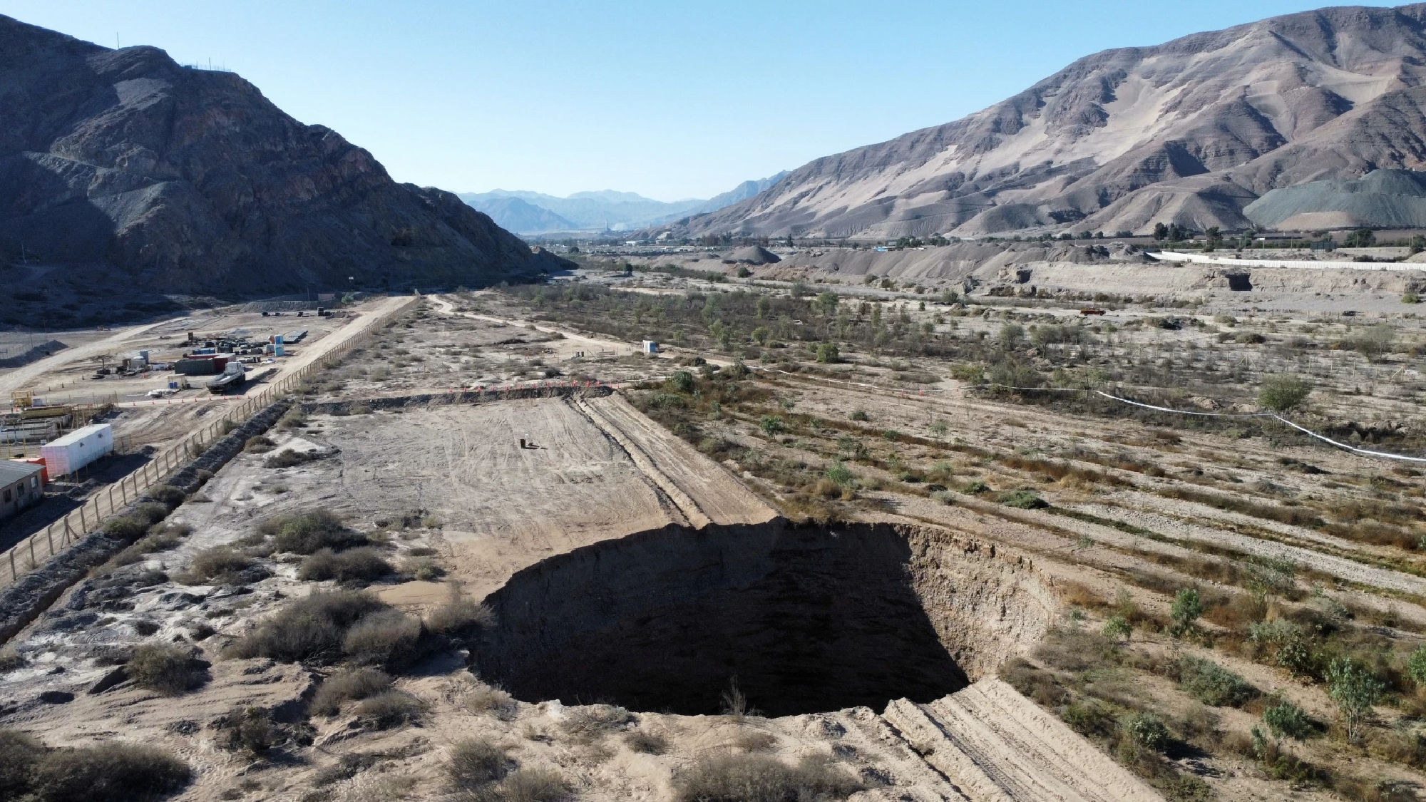 Chile to sanction those responsible for sinkhole near copper mine