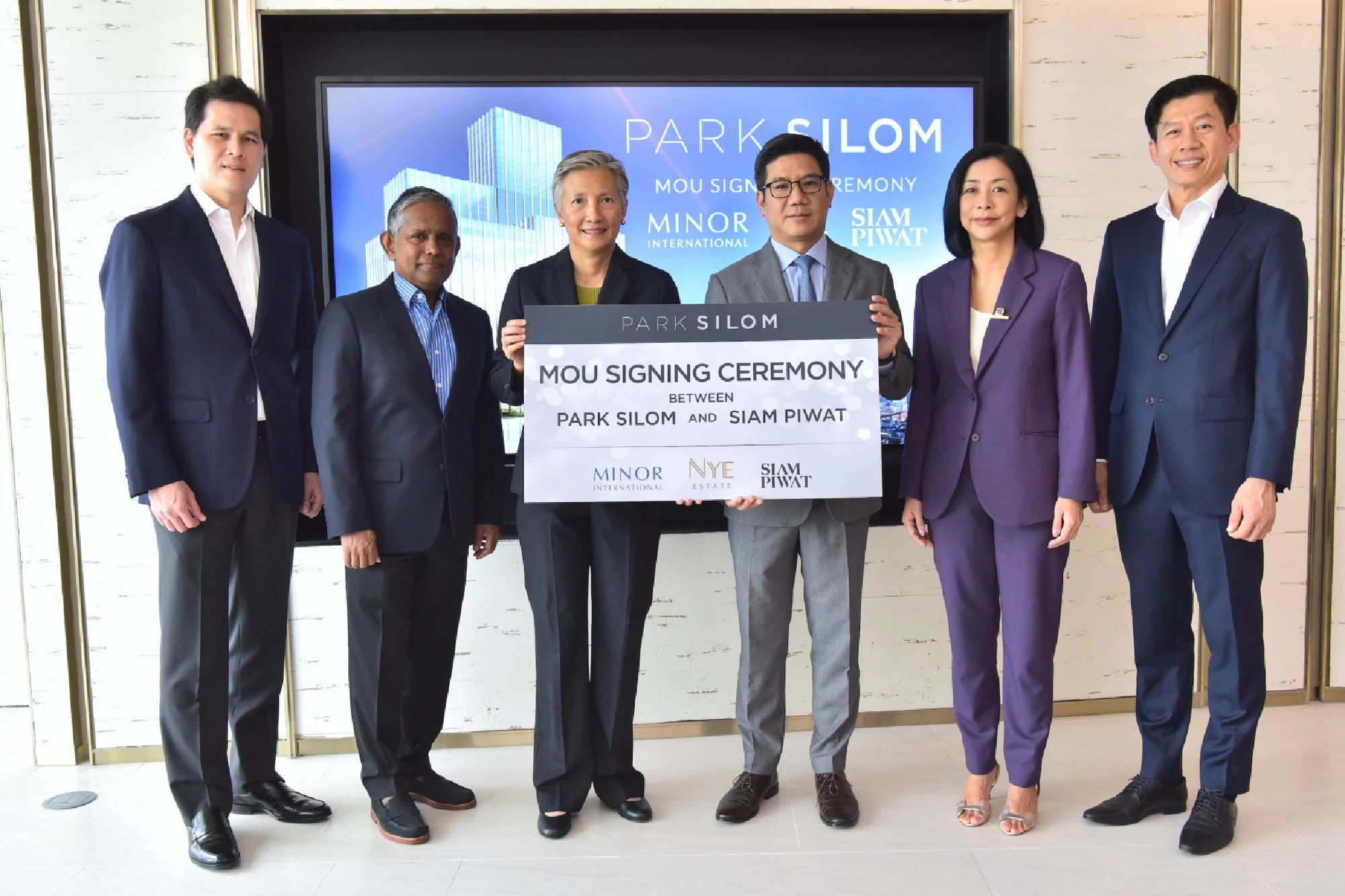 NYE & RGP Development and Siam Piwat join hands in a strategic deal to manage “Park Silom” project