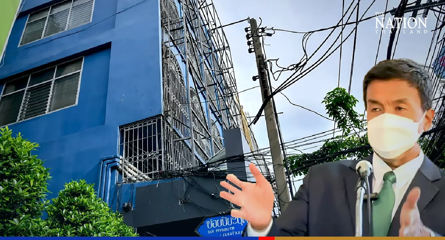 Engineers tasked with checking Bangkok’s leaning shophouses for structural issues