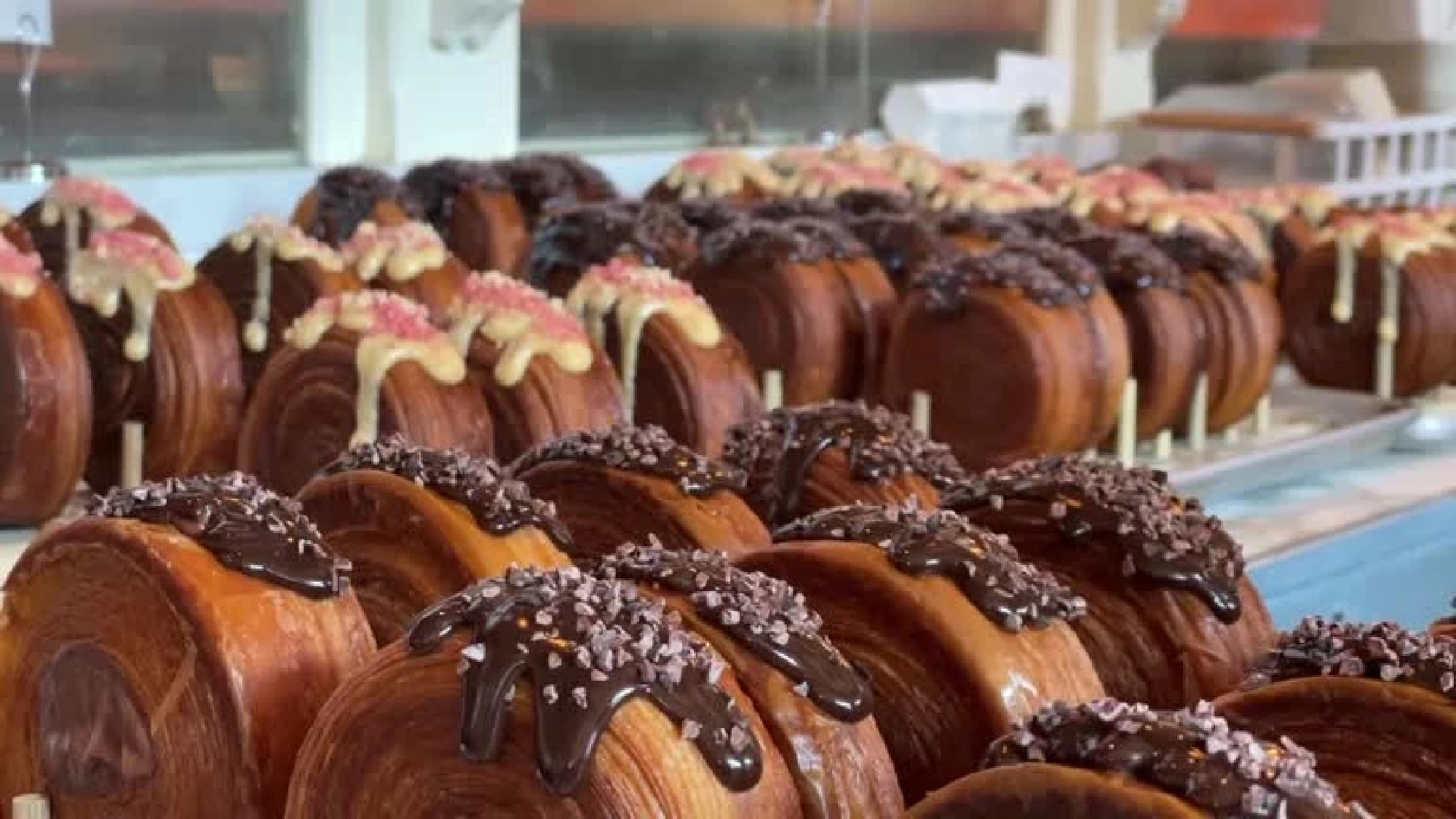 New York City's latest viral dessert is a crème-filled circular croissant