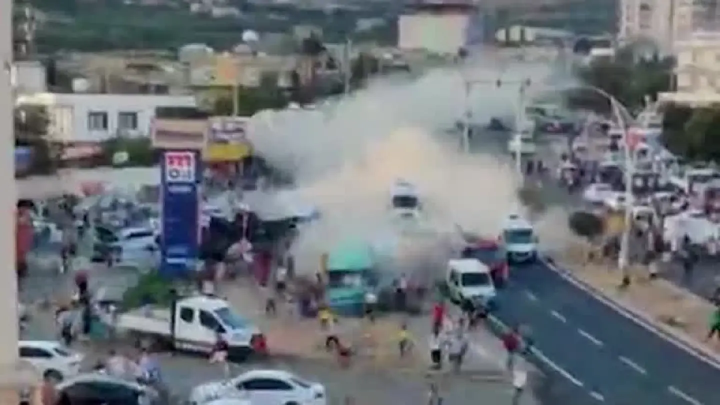 Truck crashing into crowd in Turkey leaving 20 dead Truck crashing into crowd in Turkey leaving 20 dead