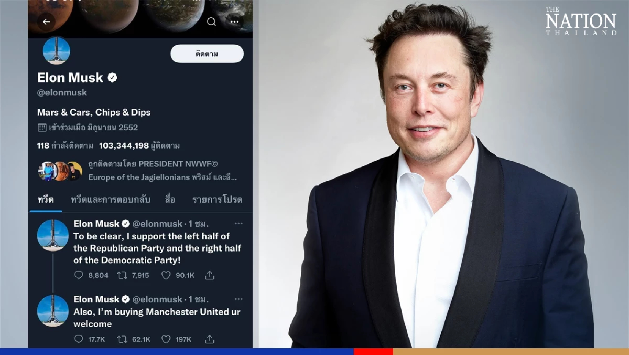 Musk tweets he’s buying Manchester United