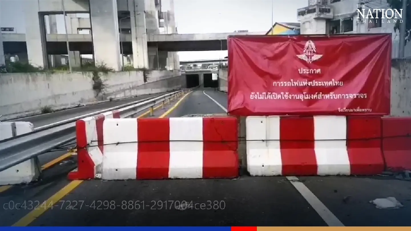 Underpass in Bangkok lies unused two years after completion