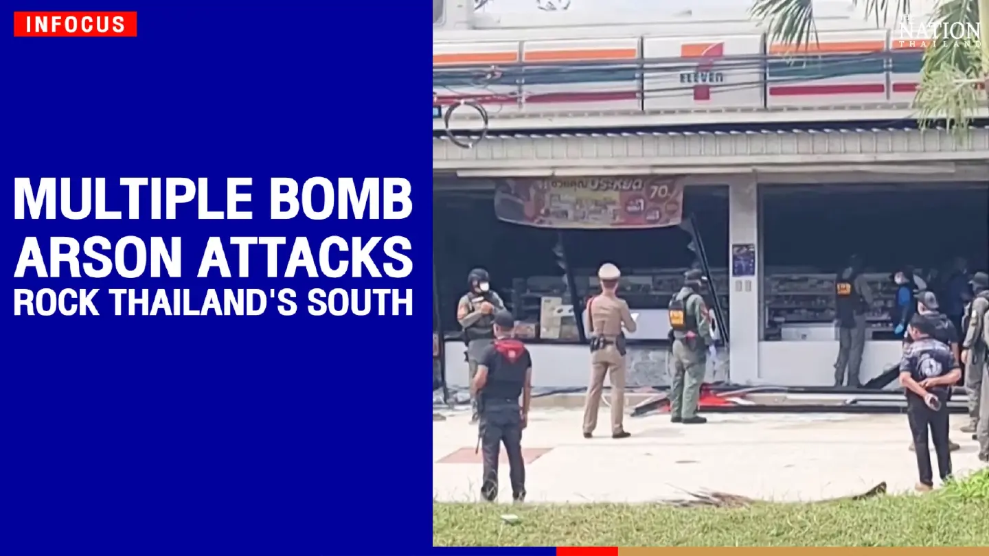 Multiple bomb, arson attacks rock Thailand's south