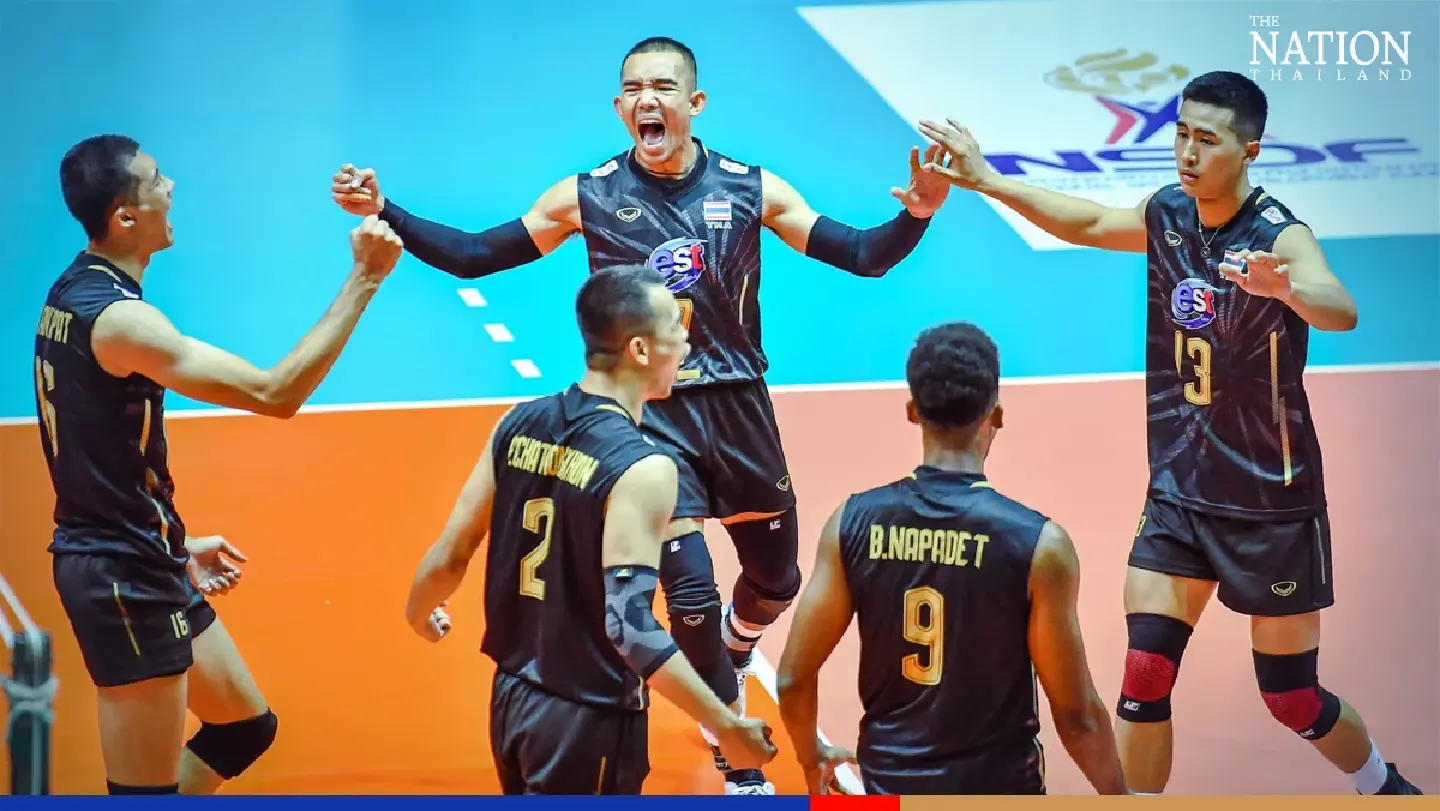 Thai men take on Australia in Asian volleyball