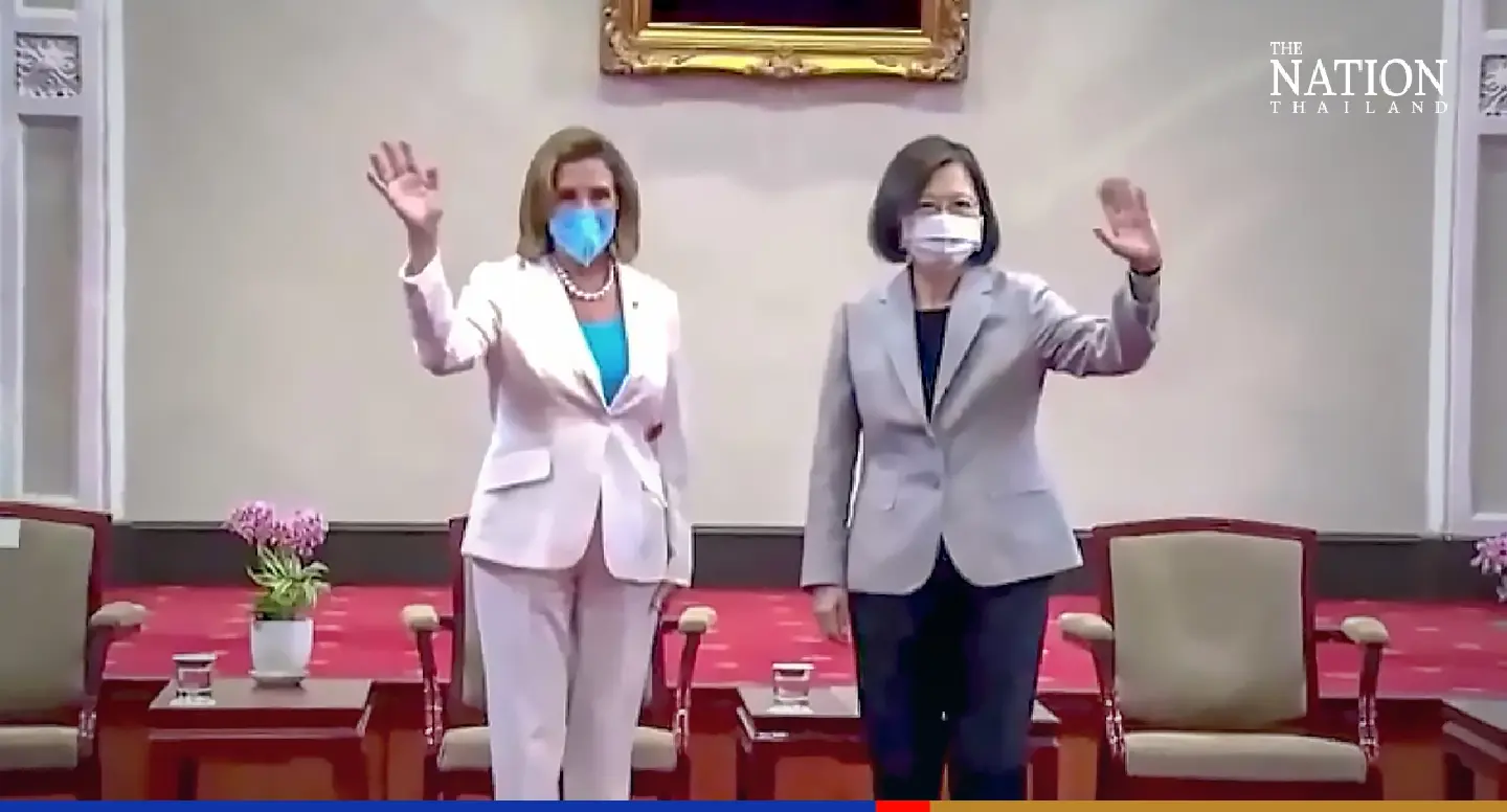 Pelosi addresses Taiwan parliament in visit condemned by China