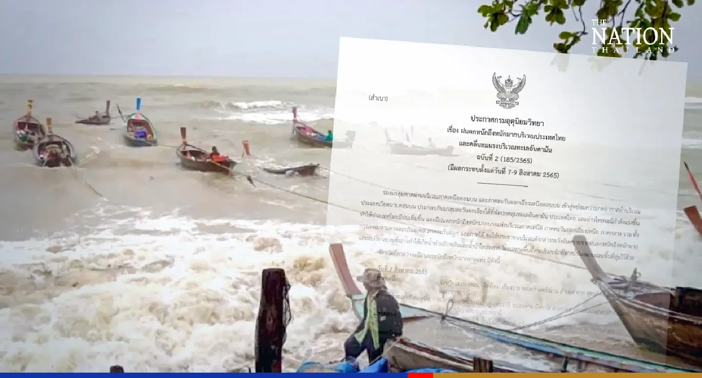 Heavy rain, flash floods to hit most of Thailand until Tuesday