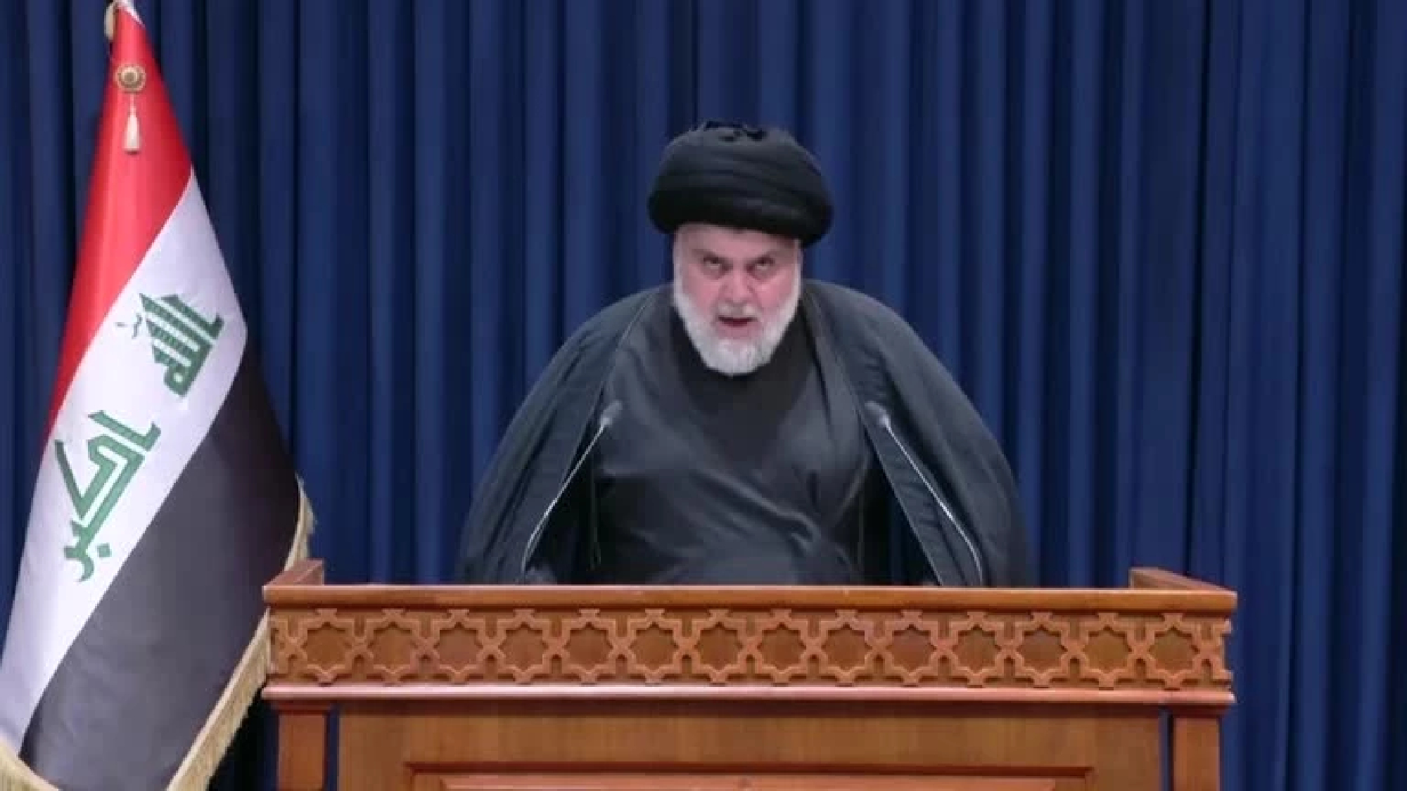 Iraq's Sadr says parliament sit-in will continue until demands met