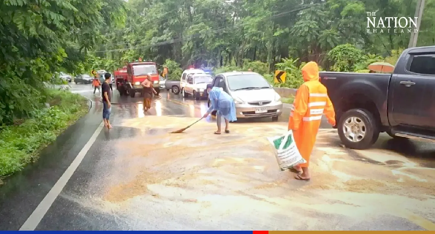 Storm Mulan leaves trail of flood devastation across northern Thailand