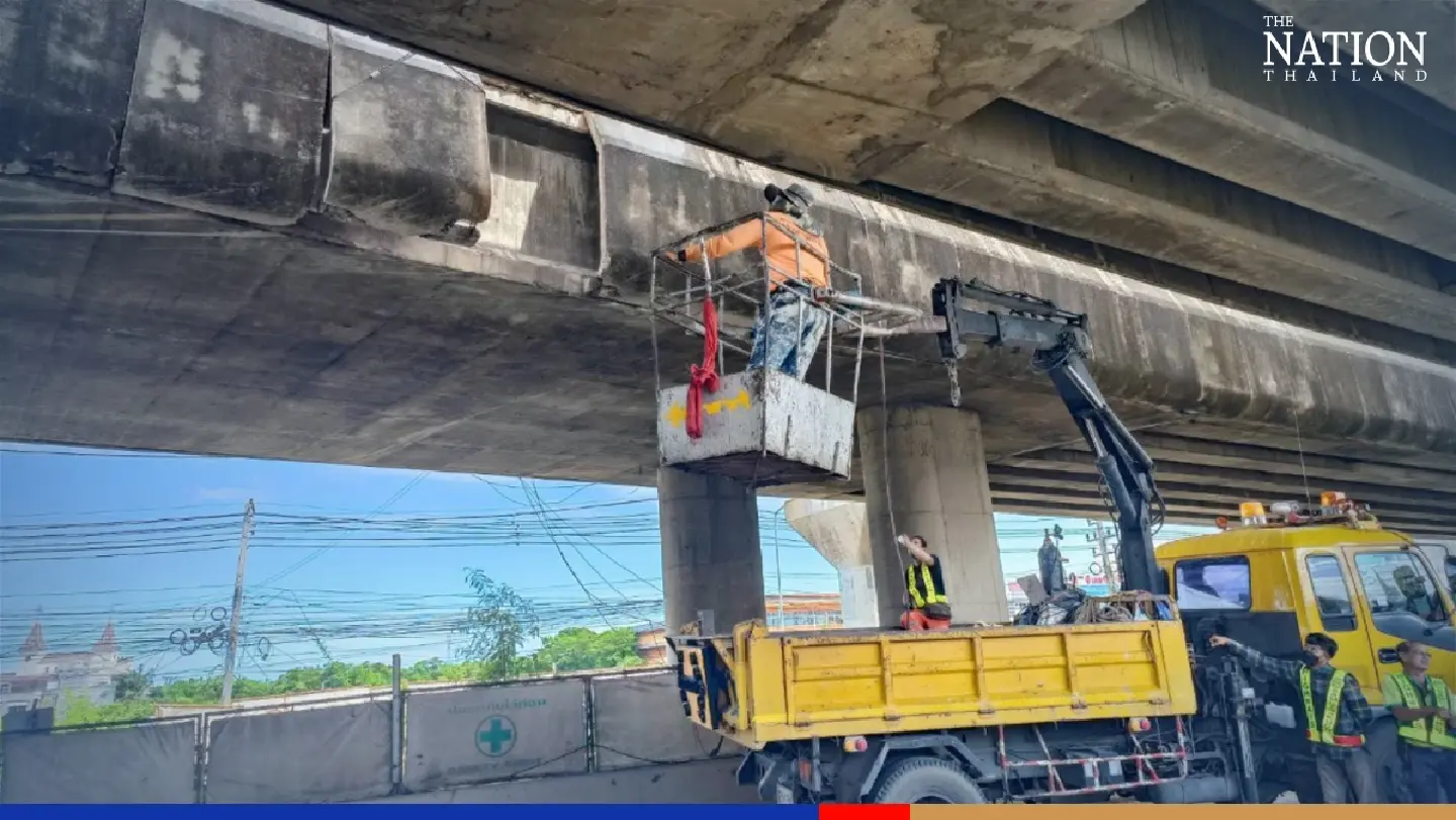 Rama II traffic 'back to normal' after damaged flyover slabs removed