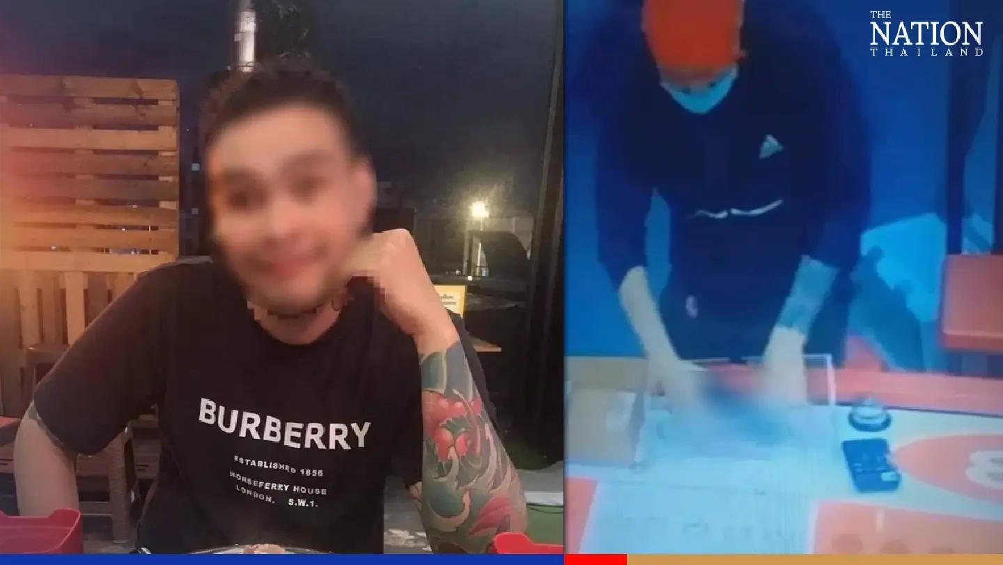 Man brandishing gun steals THB300,000 from Din Daeng gambling den Man brandishing gun steals THB300,000 from Din Daeng gambling den