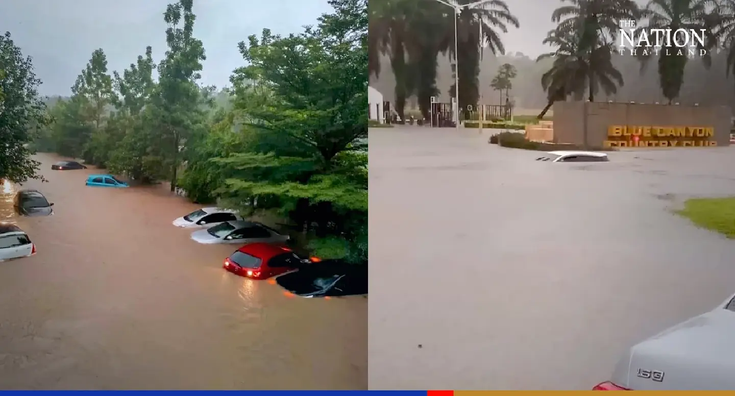 Area around Phuket airport flooded, passengers told to arrive early