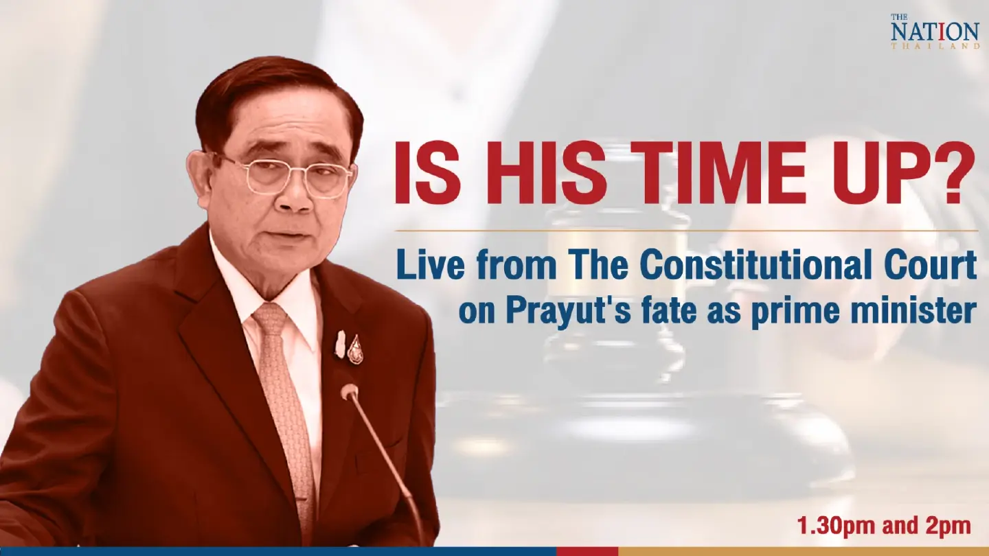 Live from The Constitutional Court on Prayut's fate as prime minister Live from The Constitutional Court on Prayut's fate as prime minister