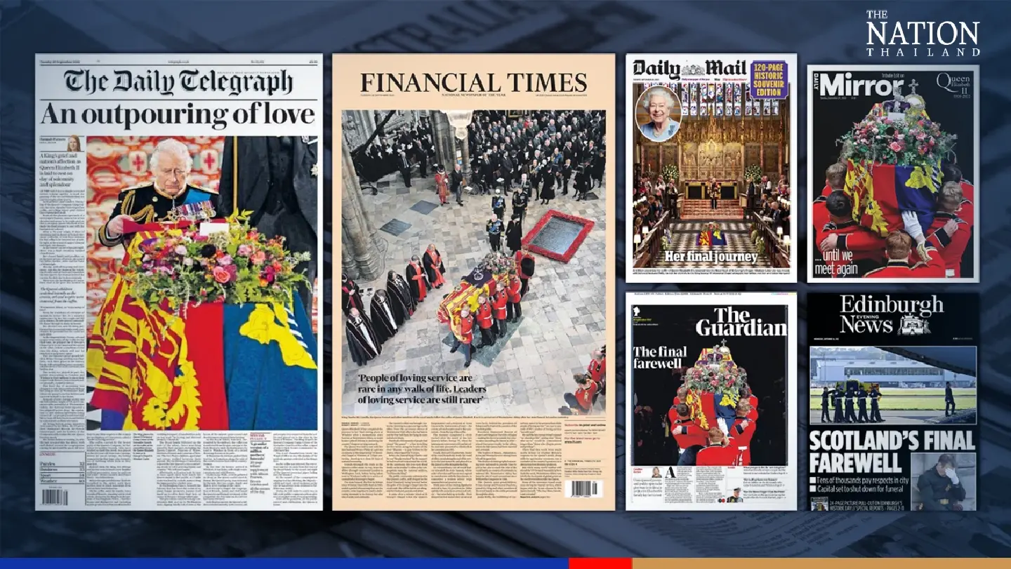 ‘We sent her victorious’: UK newspapers bid farewell to Queen Elizabeth II
