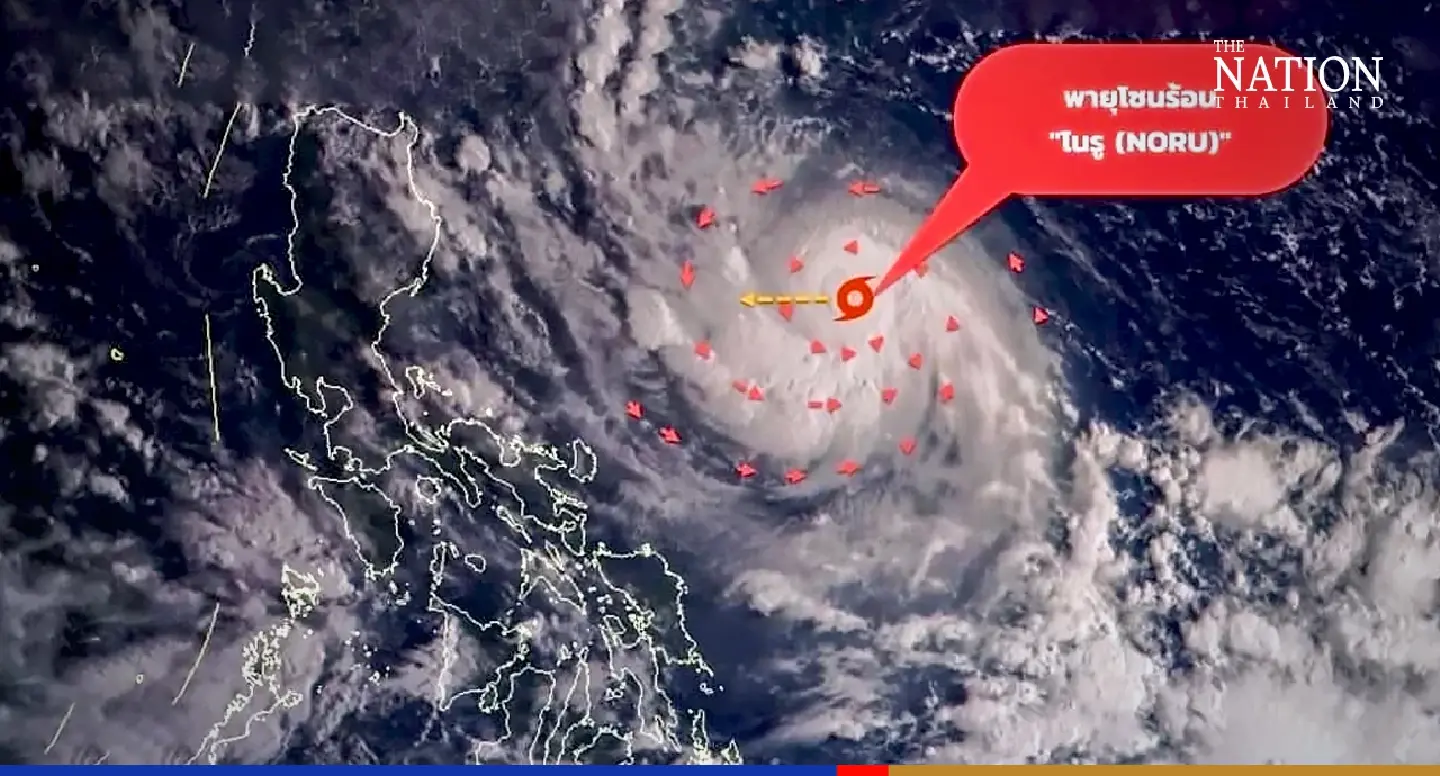 Thailand to be hit by heavy rain as Noru heads for Philippines, Vietnam Thailand to be hit by heavy rain as Noru heads for Philippines, Vietnam