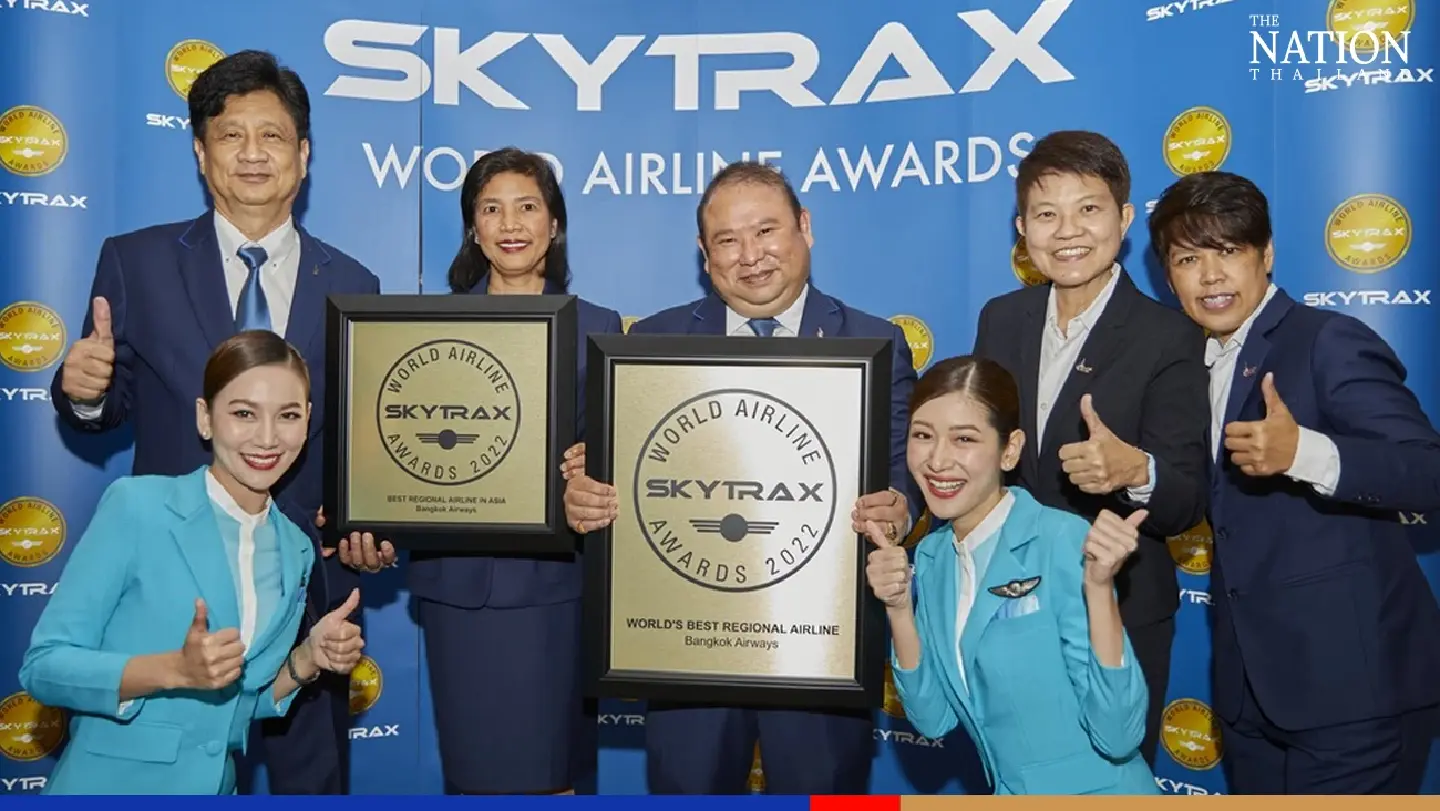 Bangkok Airways wins two Best Regional Airline Awards 2022 for six consecutive years Bangkok Airways wins two Best Regional Airline Awards 2022 for six consecutive years