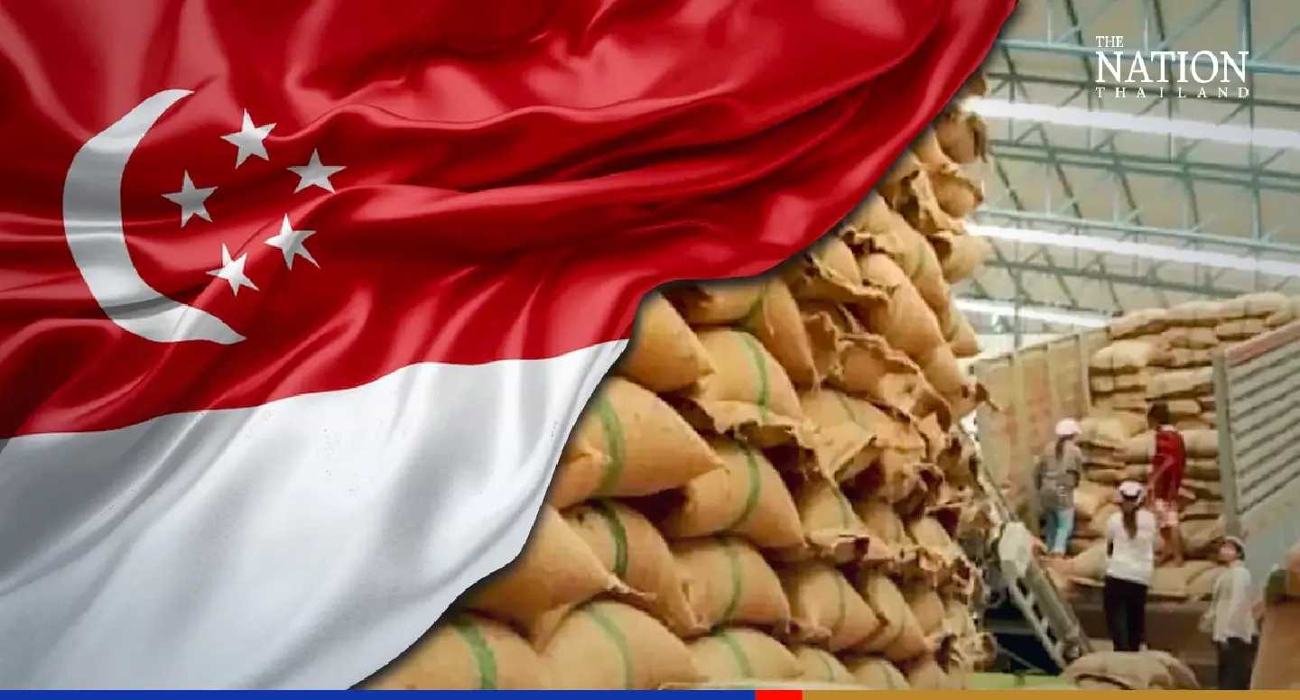 Thai rice exports expected to meet target after boost from Singapore