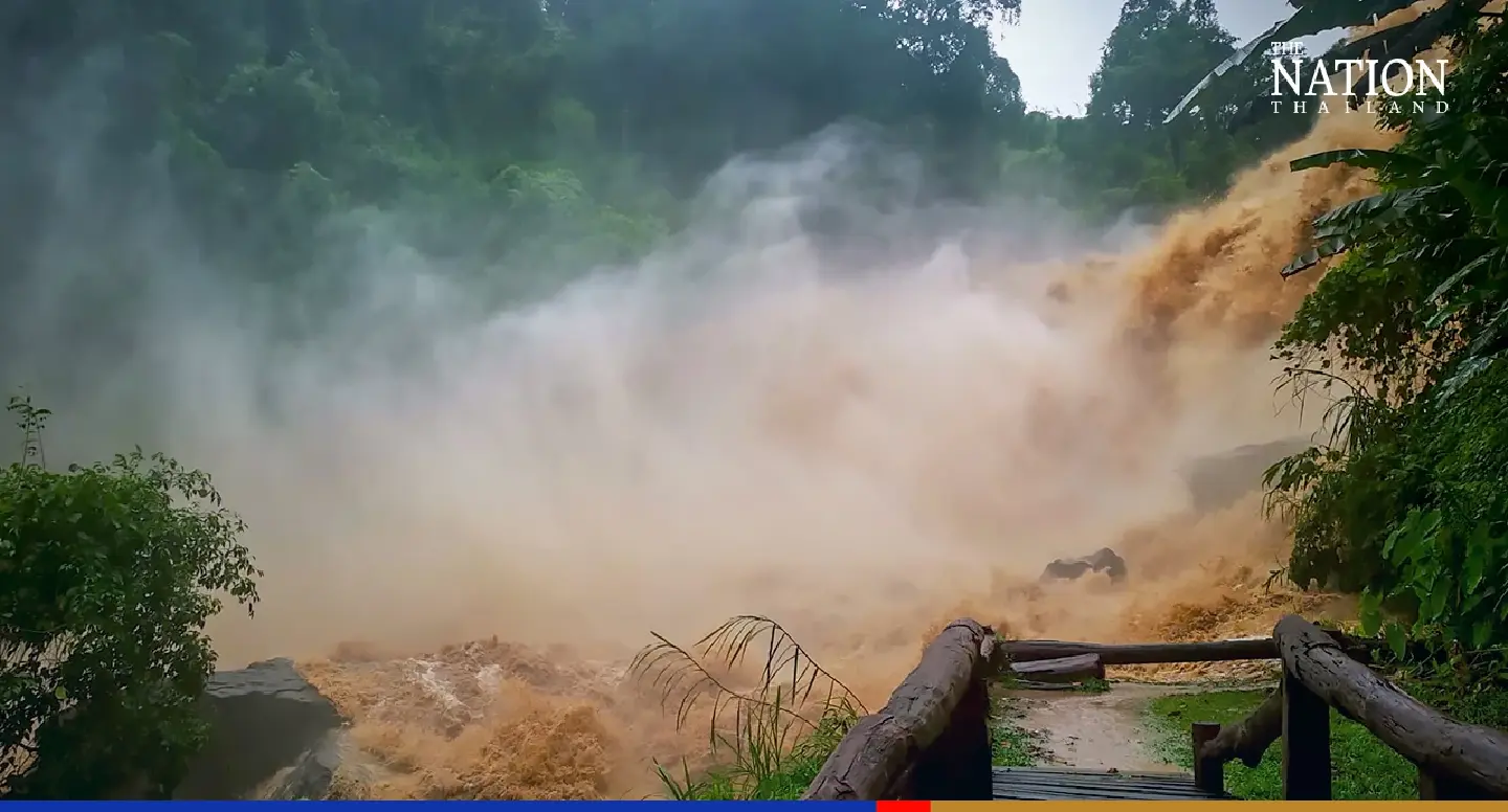 Doi Inthanon waterfall closed as storm hits Thailand’s highest mountain