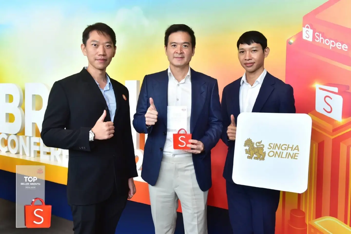 Singha Online named 'Brand with the Biggest Sales Growth' in Shopee Brand Conference 2022 in FMCG Category