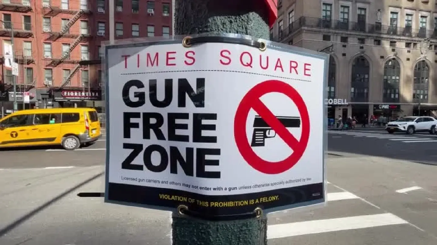 'Gun-free zone' - NYC officials designate Times Square a sensitive location 'Gun-free zone' - NYC officials designate Times Square a sensitive location