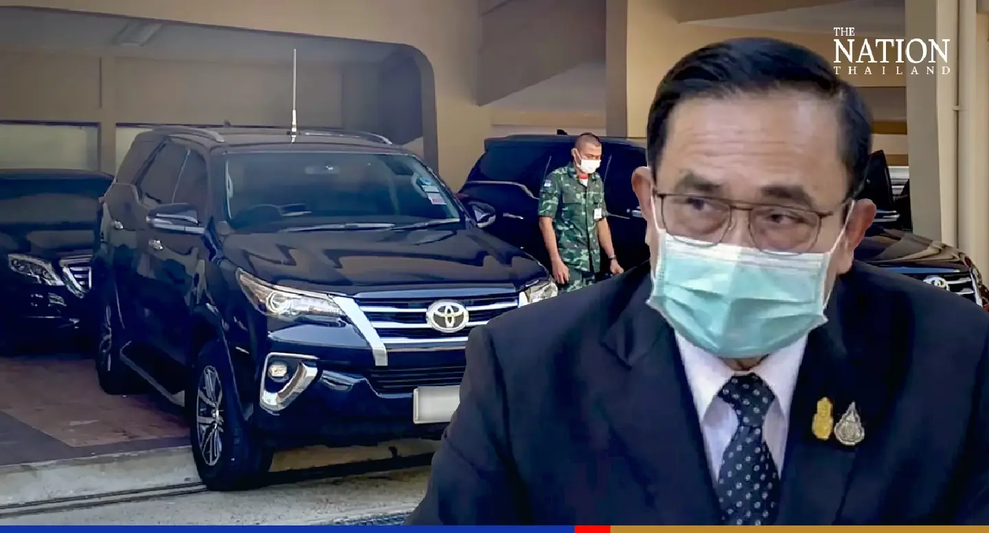 Prayut returns PM’s car and motorcade vehicles Prayut returns PM’s car and motorcade vehicles