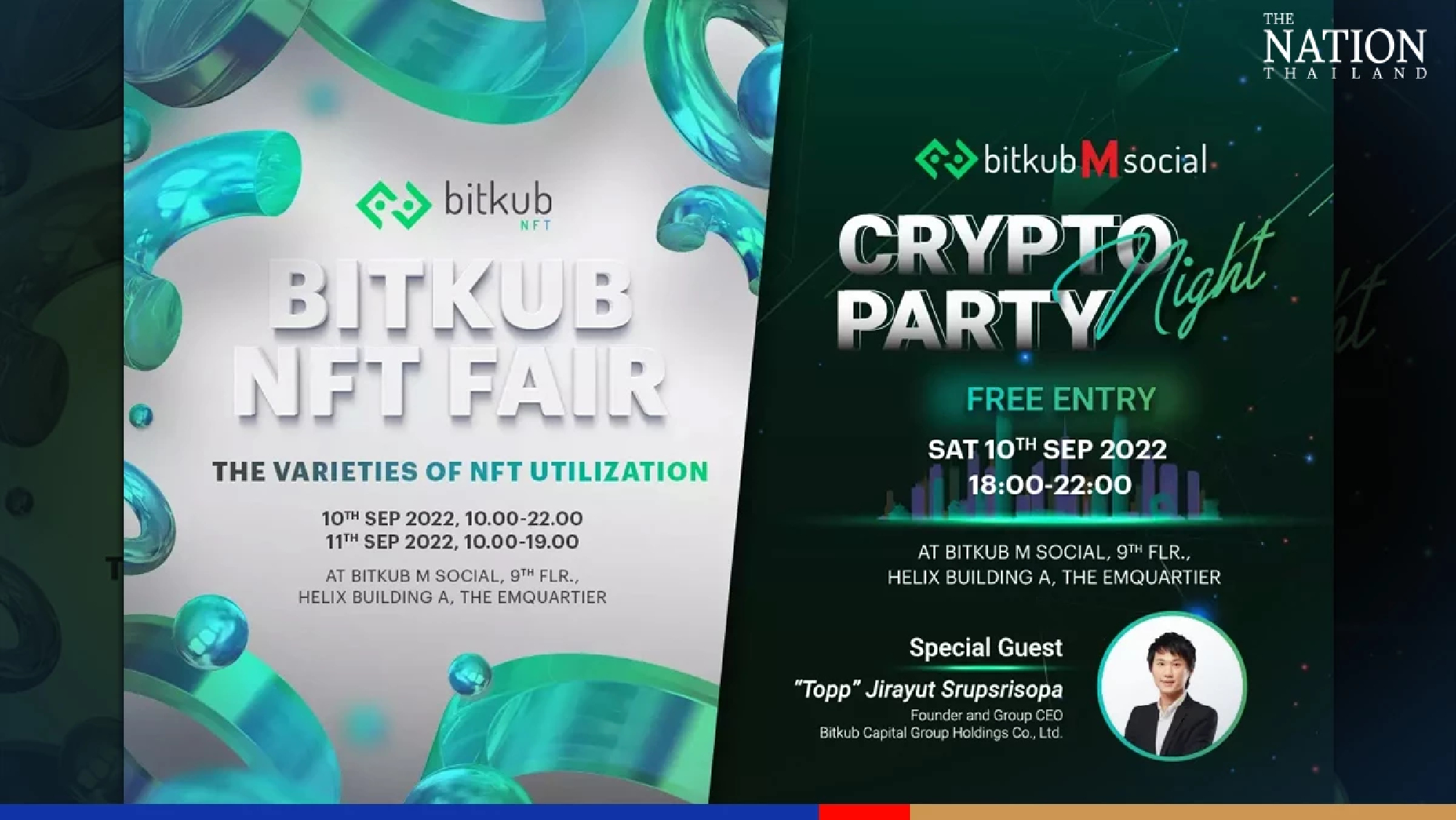 Enter the digital world and enjoy NFT activities at Bitkub NFT Fair and Crypto Night on Sept 10-11