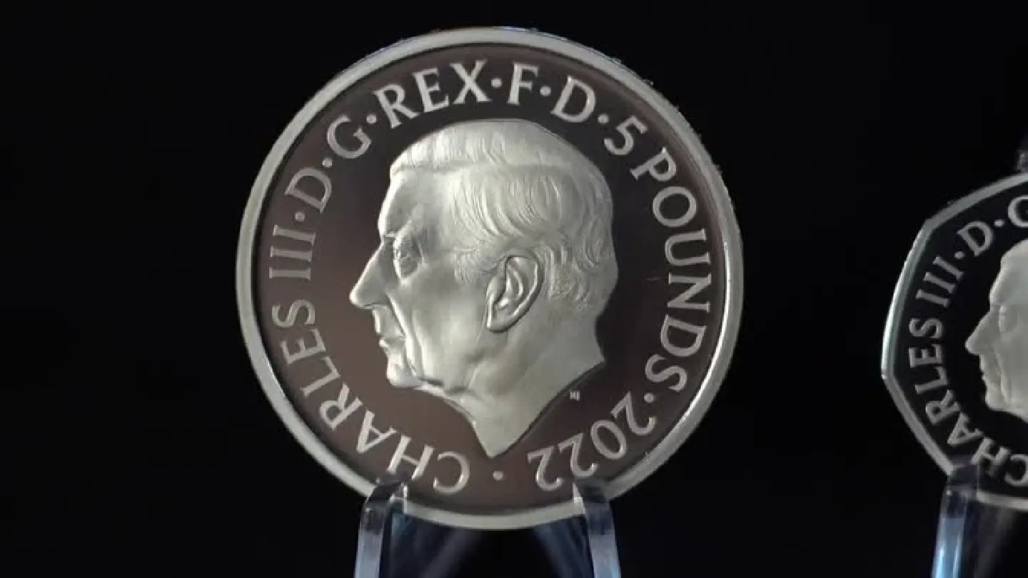 First coins bearing portrait of Britain's King Charles unveiled First coins bearing portrait of Britain's King Charles unveiled