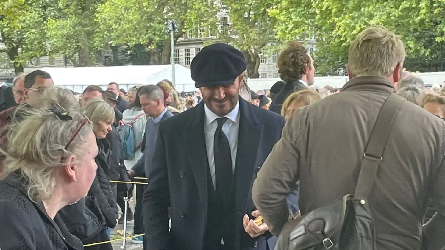 England soccer great David Beckham spotted in queue for Queen's coffin England soccer great David Beckham spotted in queue for Queen's coffin