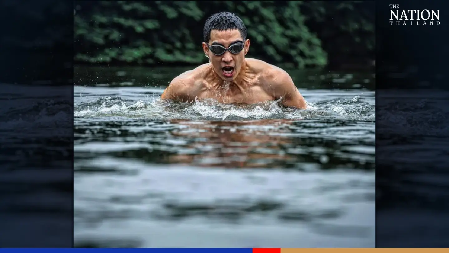 Hearththrob Tono’s ambitious bid to swim across Mekong for public good is not quite winning hearts