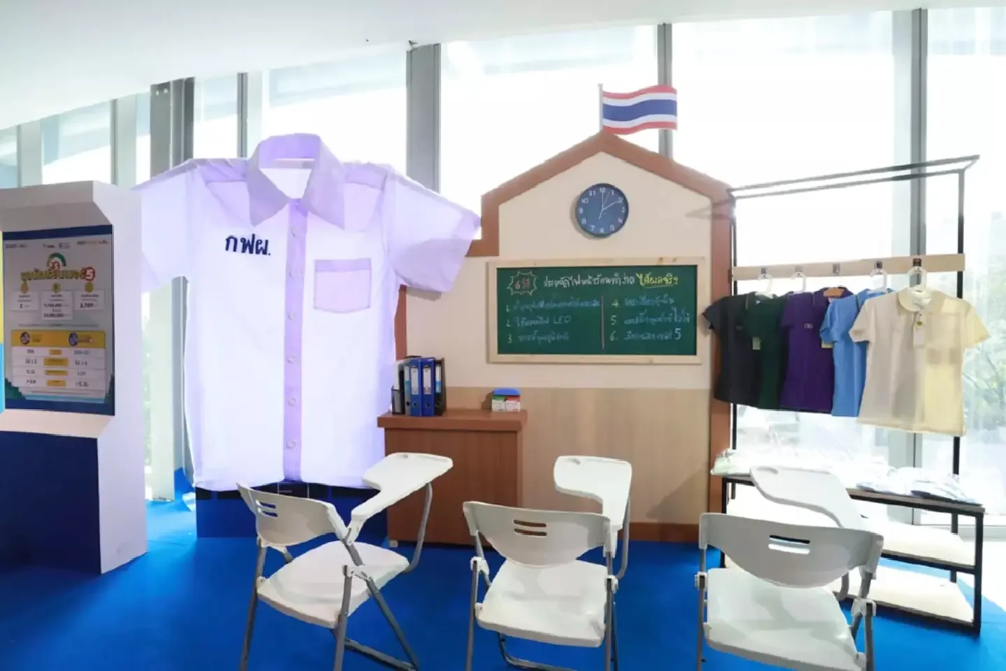 New fabric for student uniforms eliminates need for ironing, saves millions of baht in electricity costs