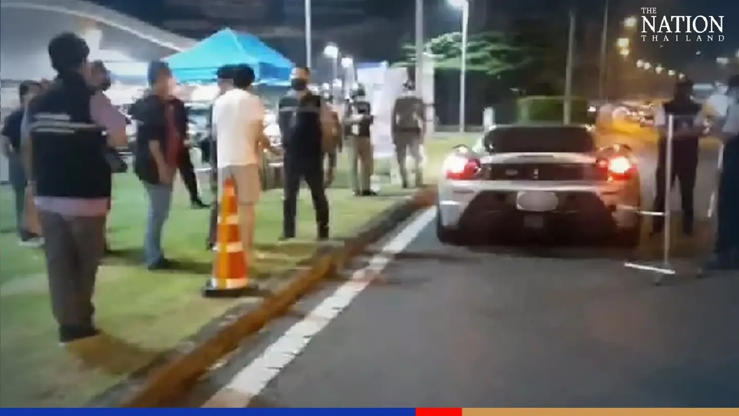 Bangkok police swoop in on 8 modified supercars, owners fined for illegal racing