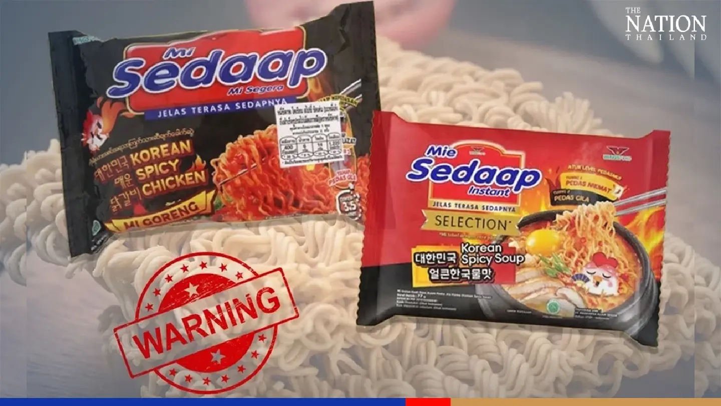 Instant noodles recalled in Singapore not imported to Thailand, says FDA