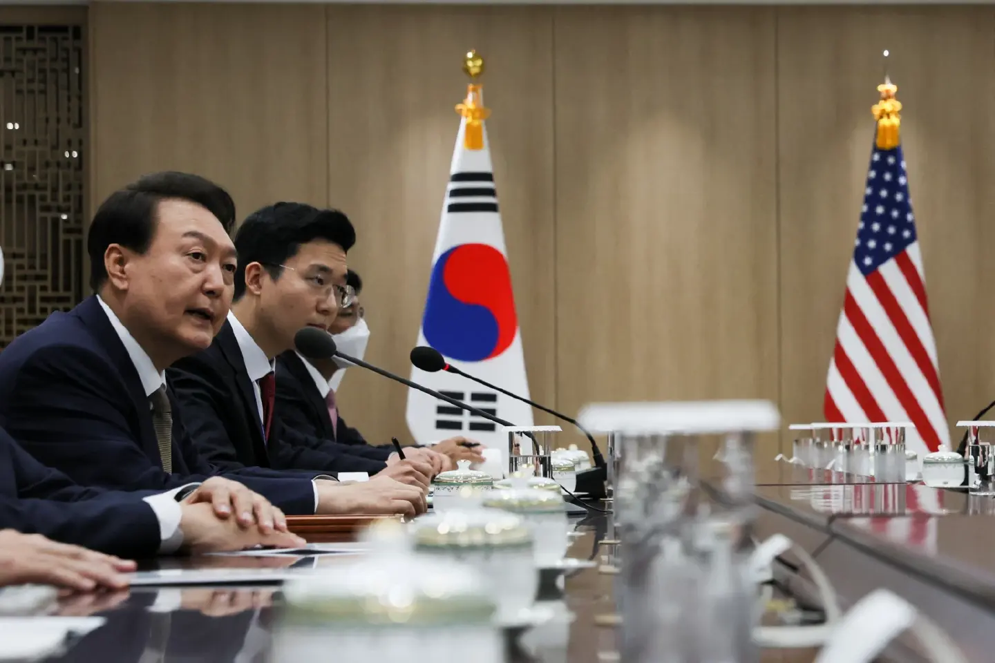 South Korean president’s approval ratings drop after hot mic incident, poll shows