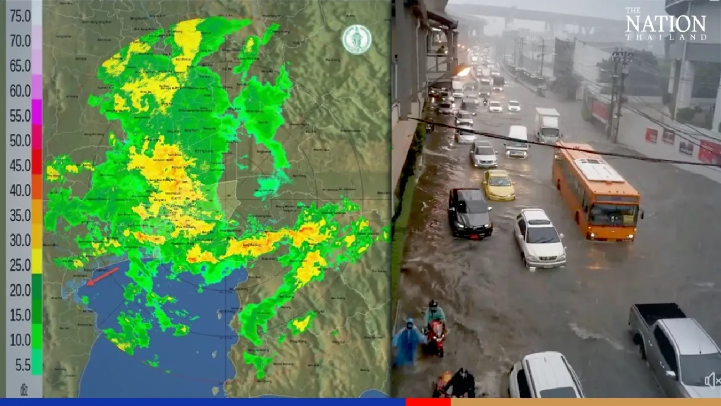 Bangkok roads flooded after Monday downpour, more heavy rain forecast for this week