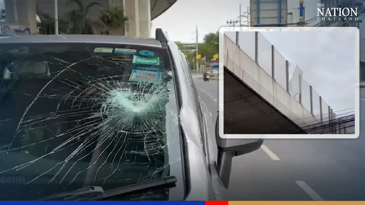 Motorist escapes death by the skin of his teeth in Nonthaburi
