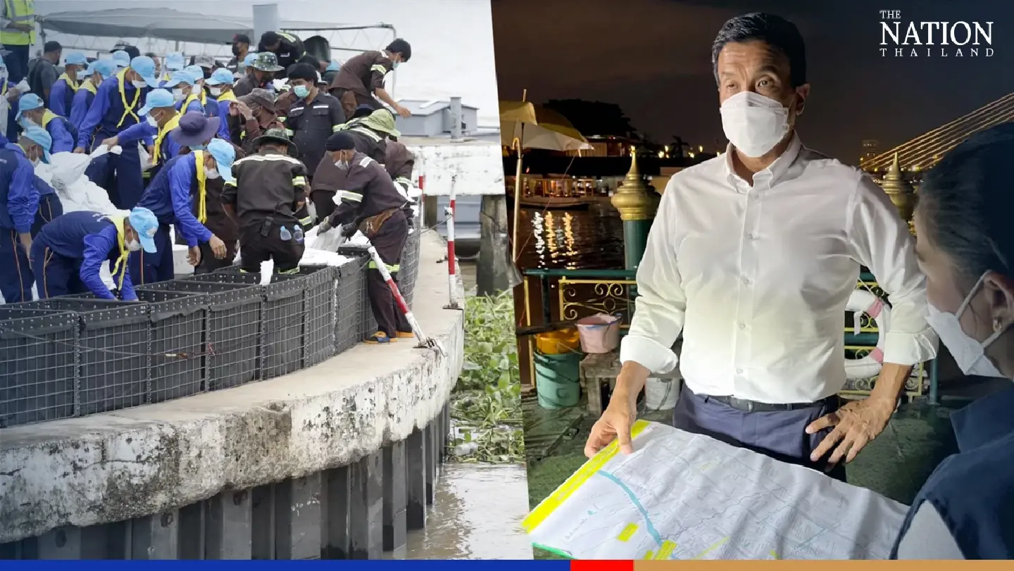 Flood situation will not be as severe as in 2011, Chadchart assures Bangkokians Flood situation will not be as severe as in 2011, Chadchart assures Bangkokians