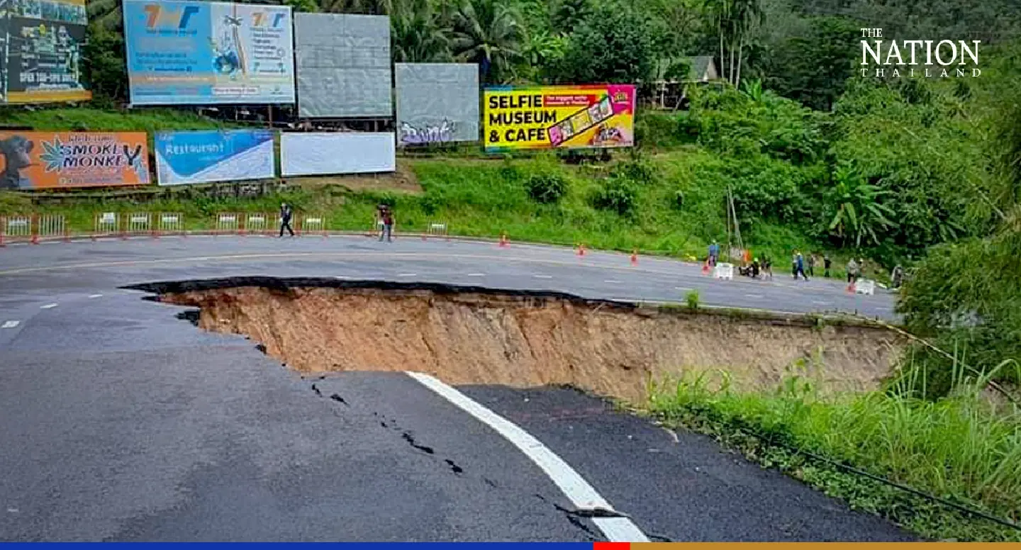Phuket highway hit by landslide may be unrepairable in blow to tourism