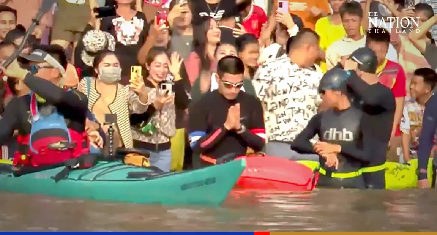 Tono completes charity swim as donations reach THB57m Tono completes charity swim as donations reach THB57m