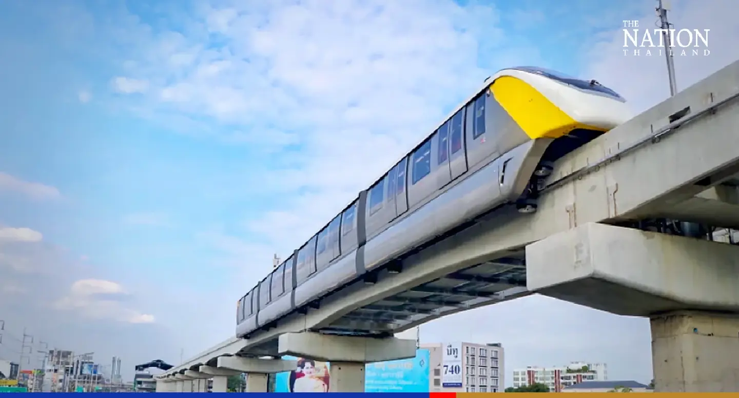 Select Bangkokians can ride Pink, Yellow monorail lines for free from December Select Bangkokians can ride Pink, Yellow monorail lines for free from December