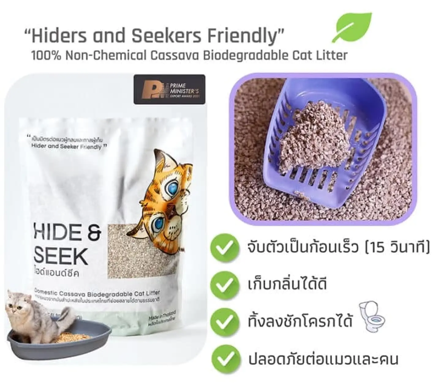 Chula researchers find cassava solution for cat litter Chula researchers find cassava solution for cat litter