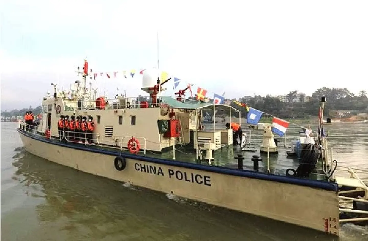 Four Mekong countries take part in river patrol Four Mekong countries take part in river patrol