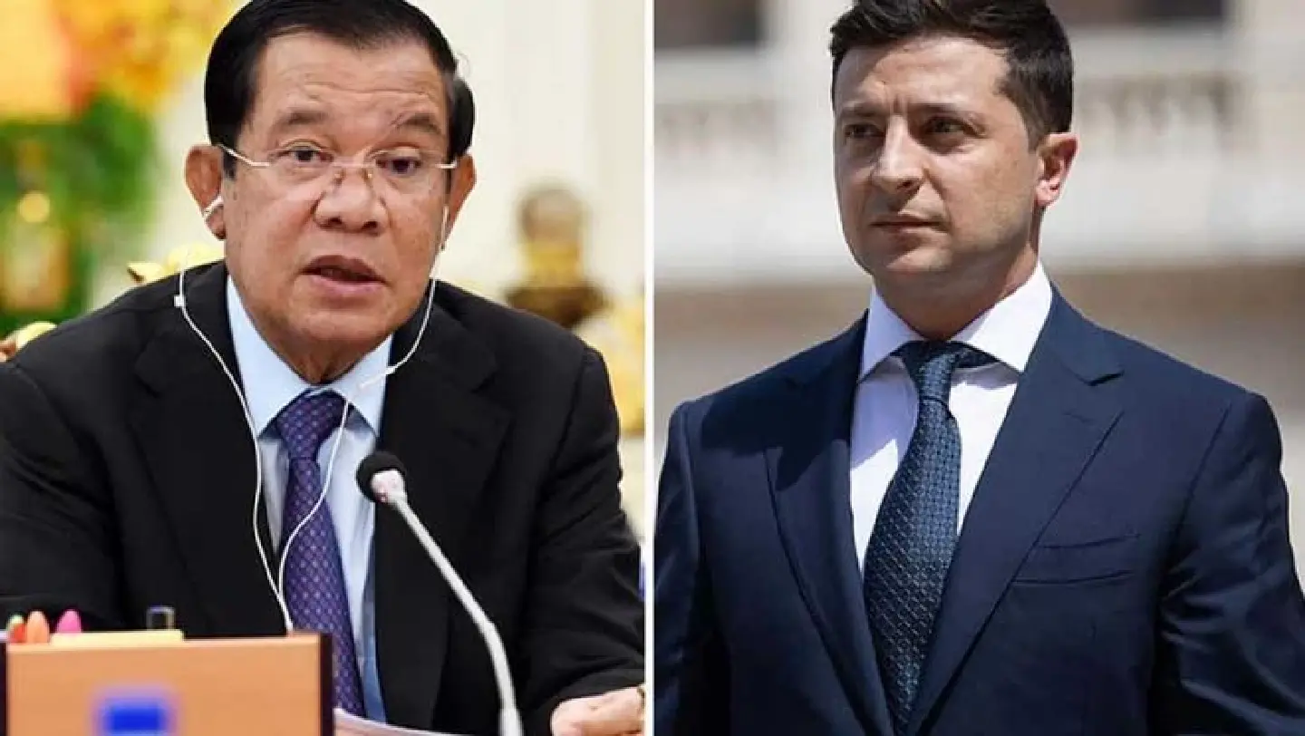 Hun Sen to offer support in phone meeting with Ukraine president