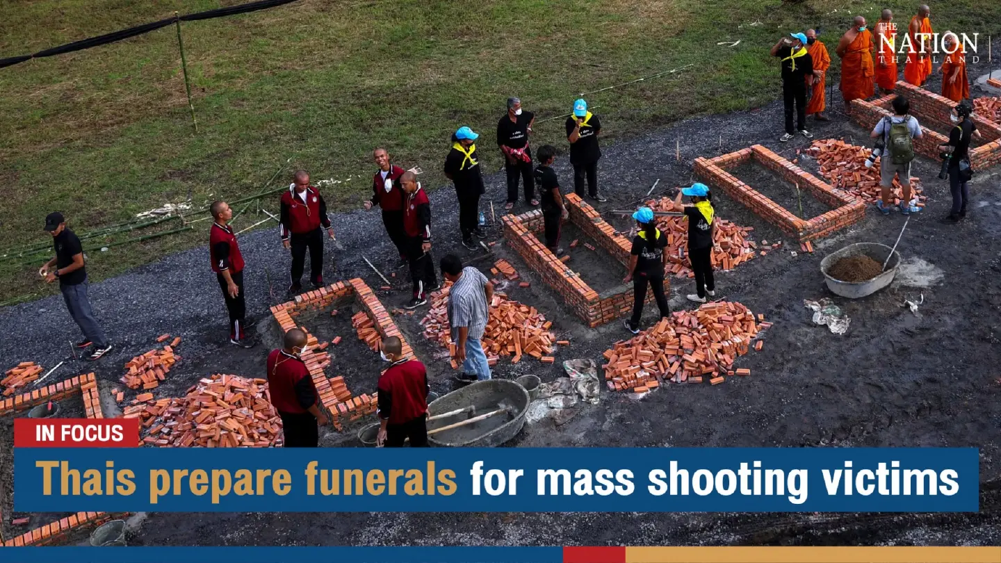 Thais prepare funerals for mass shooting victims | The Nation
