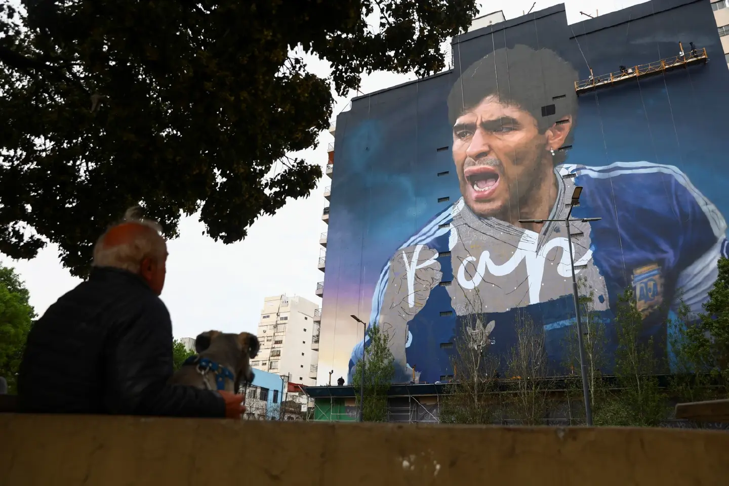 Giant new mural celebrates 'warrior' Maradona in Buenos Aires