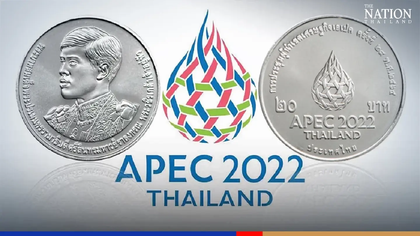 20-baht Apec 2022 commemorative coin ready for purchase from Nov 1 20-baht Apec 2022 commemorative coin ready for purchase from Nov 1